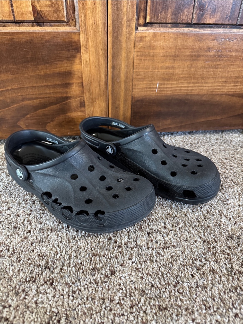 CROCS Classic Black Slip-On Clog Mules